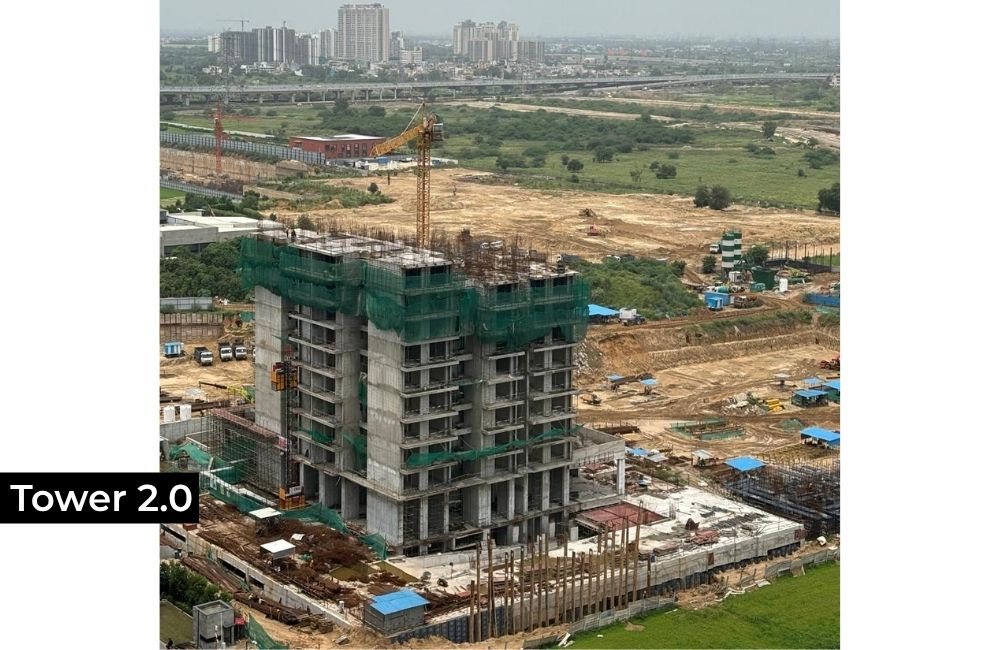 under-construction apartment complex called "Tower 2.0".